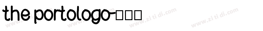 the portologo字体转换
